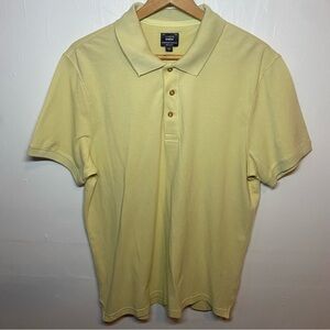 J.Crew Bowery Polo Shirt Men’s L Yellow Egyptian Cotton Classic Fit Casual